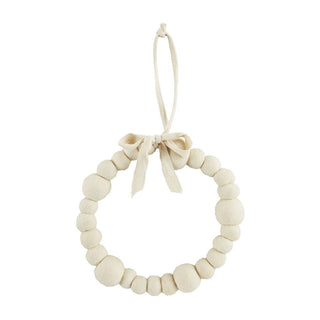 White Pom Pom Ball Wreath