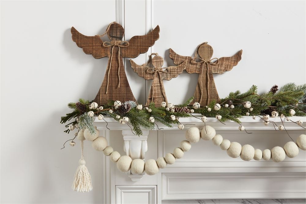 White Pom Pom Tassel Garland