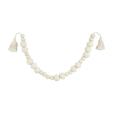 White Pom Pom Tassel Garland