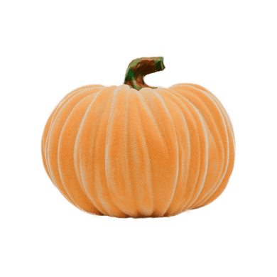 Orange Large Velvet Pumpkin