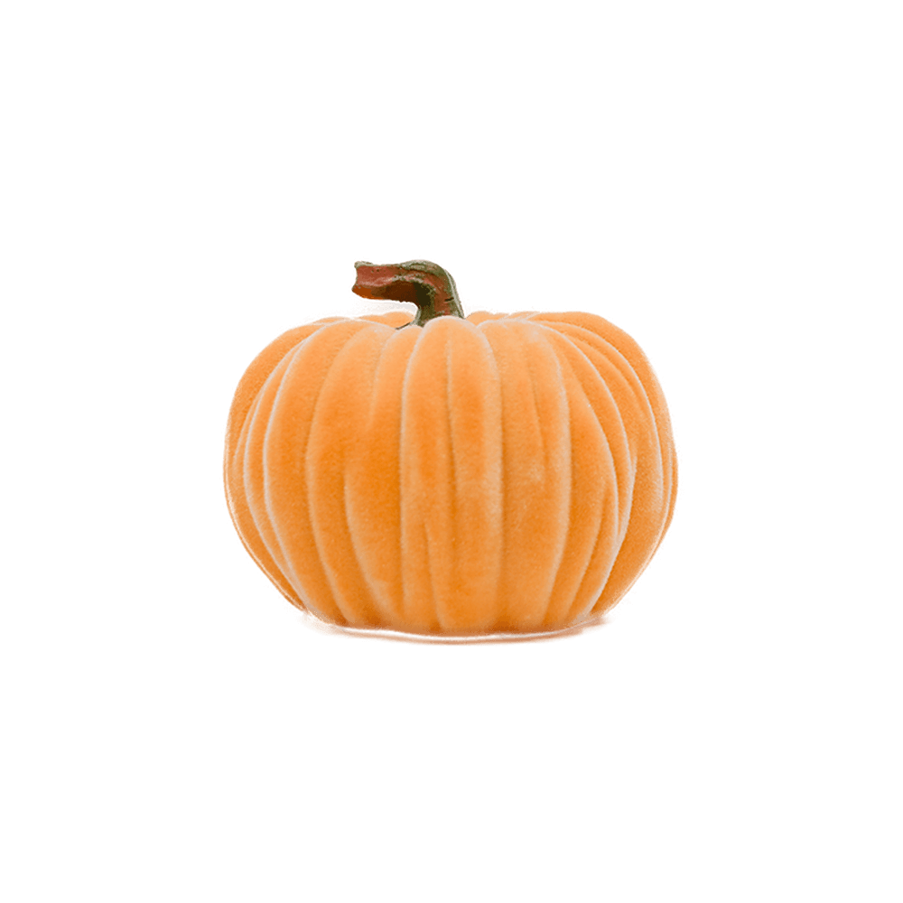 Orange Medium Velvet Pumpkin
