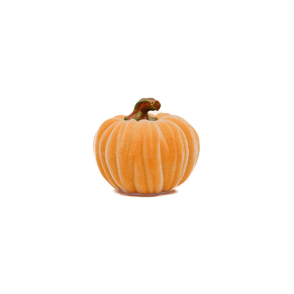 Orange Small Velvet Pumpkin