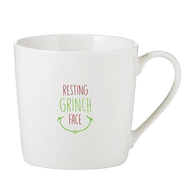 Resting Grinch Face Mug