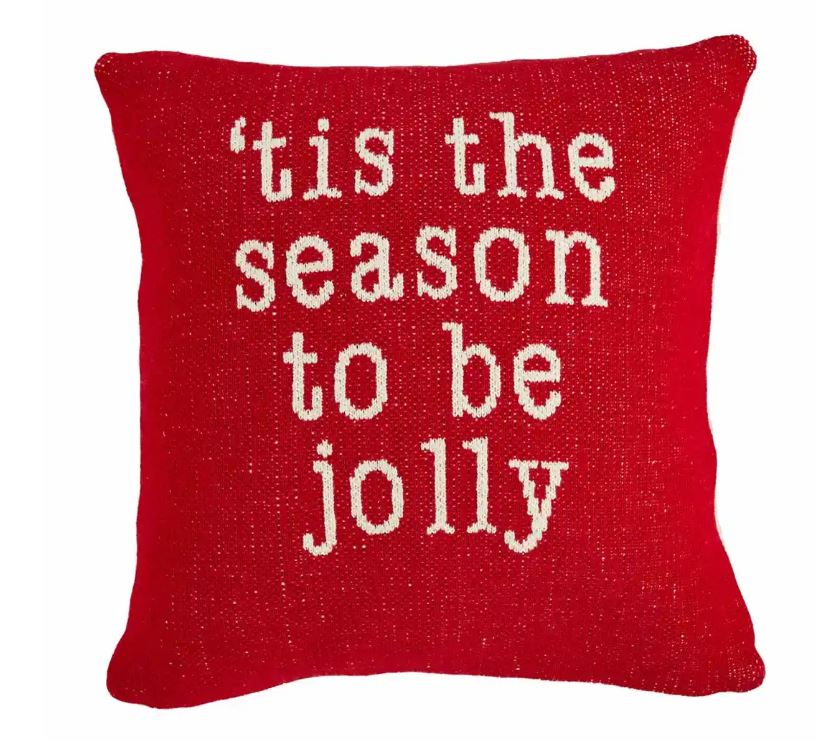 Reversible Square Christmas Pillow