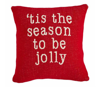 Reversible Square Christmas Pillow