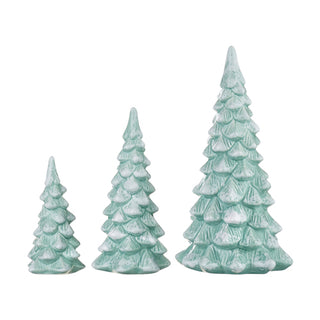 Snow-Frosted Blue Trees