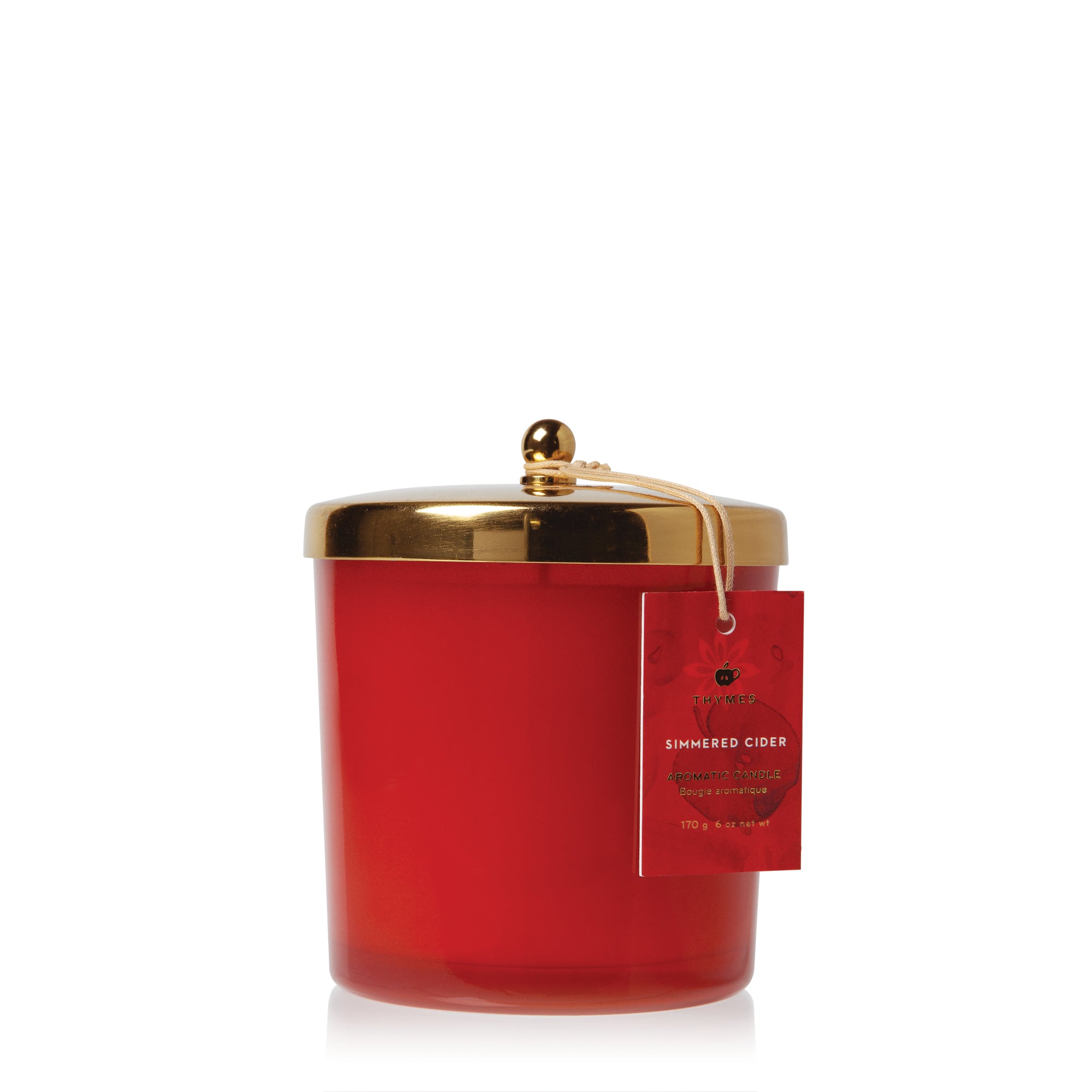 Thymes Simmered Cider Harvest Red Poured Candle