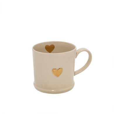 Gold Heart Mug