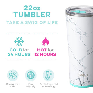 Swig 22 oz Tumbler - Marble Slab