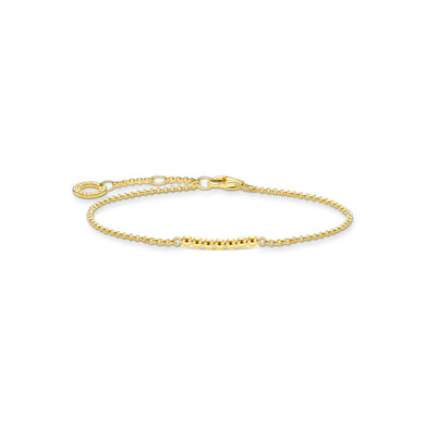 Bracelet With White Dots - Gold