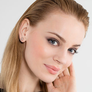 Classic Pavé Rose Gold Ear Studs