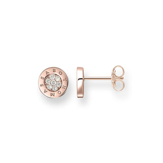 Classic Pavé Rose Gold Ear Studs