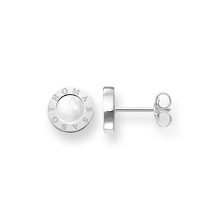 Classic White Ear Studs