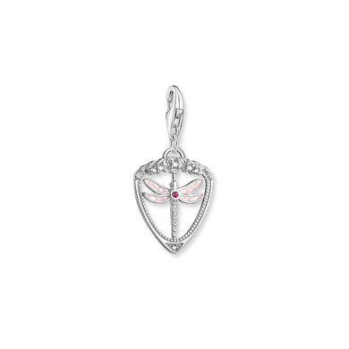 Dragonfly Charm Pendant - Silver