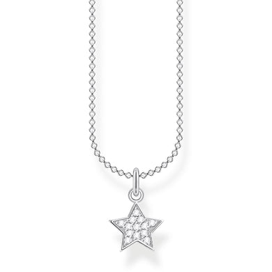 Pavé Star Necklace - Silver