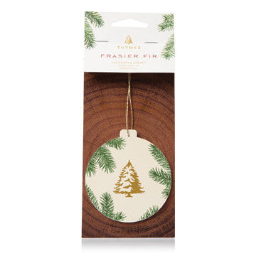 Thymes Frasier Fir Decorative Ornament Sachet / Air Freshener