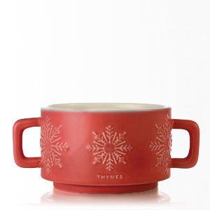 Thymes Hot Cocoa Dark Chocolate 3 Wick Mug Candle