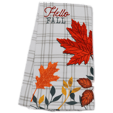 Fall Dish Towel - Hello Fall