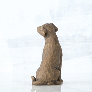 Willow Tree Love My Dog (Dark) Figurine