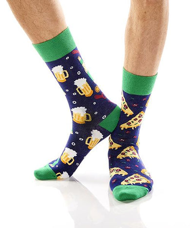 Perfect Pair - Pizza & Beer - Men's Socks
