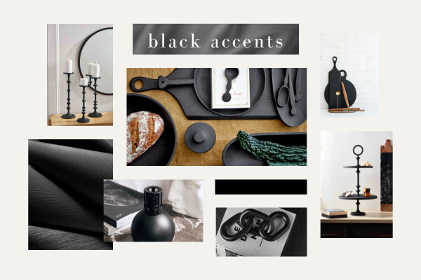 Black Home Decor Accents