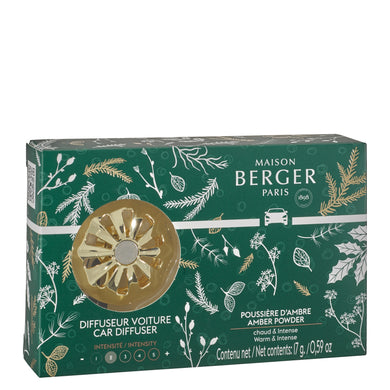 Maison Berger Magical Amber Powder Car Diffuser Kit