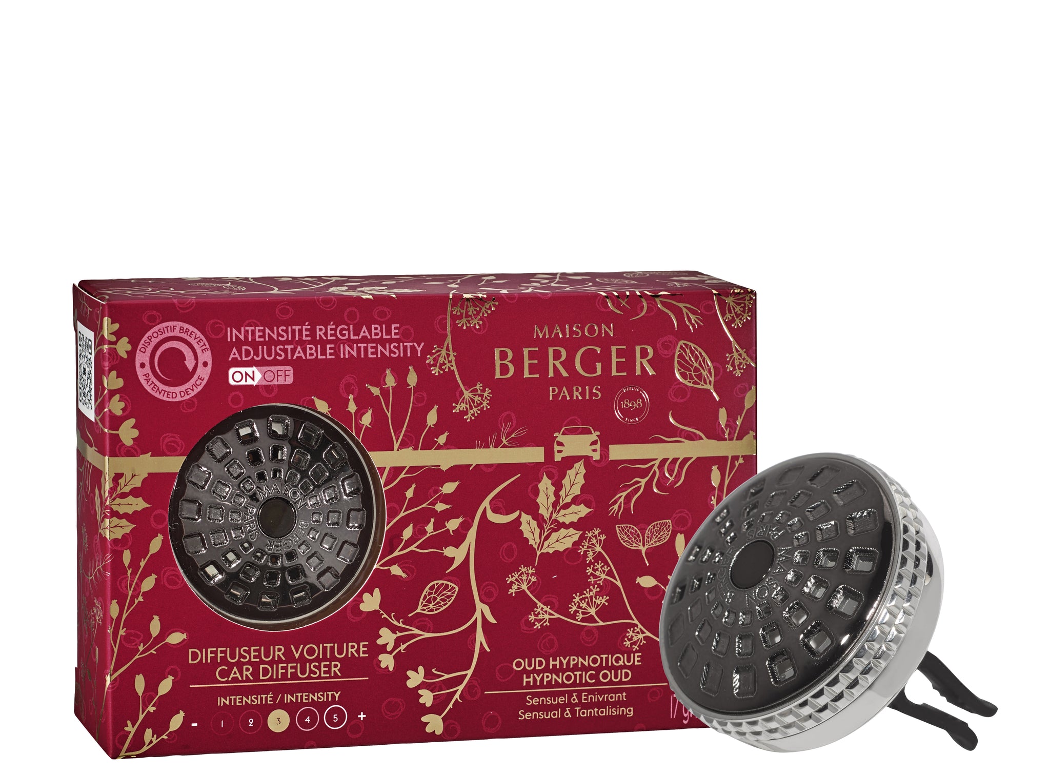 Maison Berger Celebration Hypnotic Oud Car Diffuser Kit