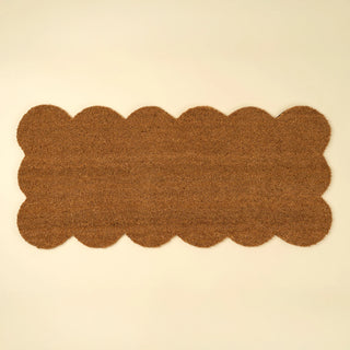 Scalloped Doormat Large PVC Back
