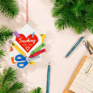 Teaching Fills My Heart Ornament