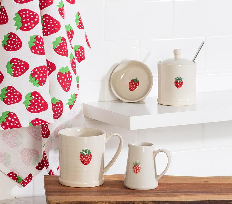 Strawberries Dishcloth & Kitchen Towel Set
