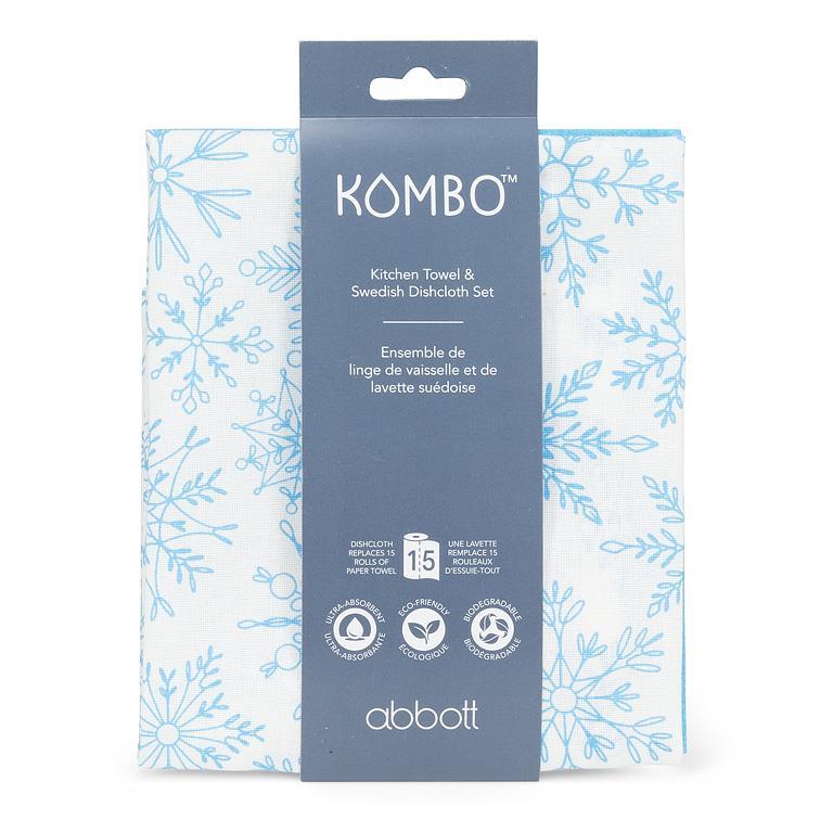 Snowflakes Dishcloth & Kitchen Towel Set