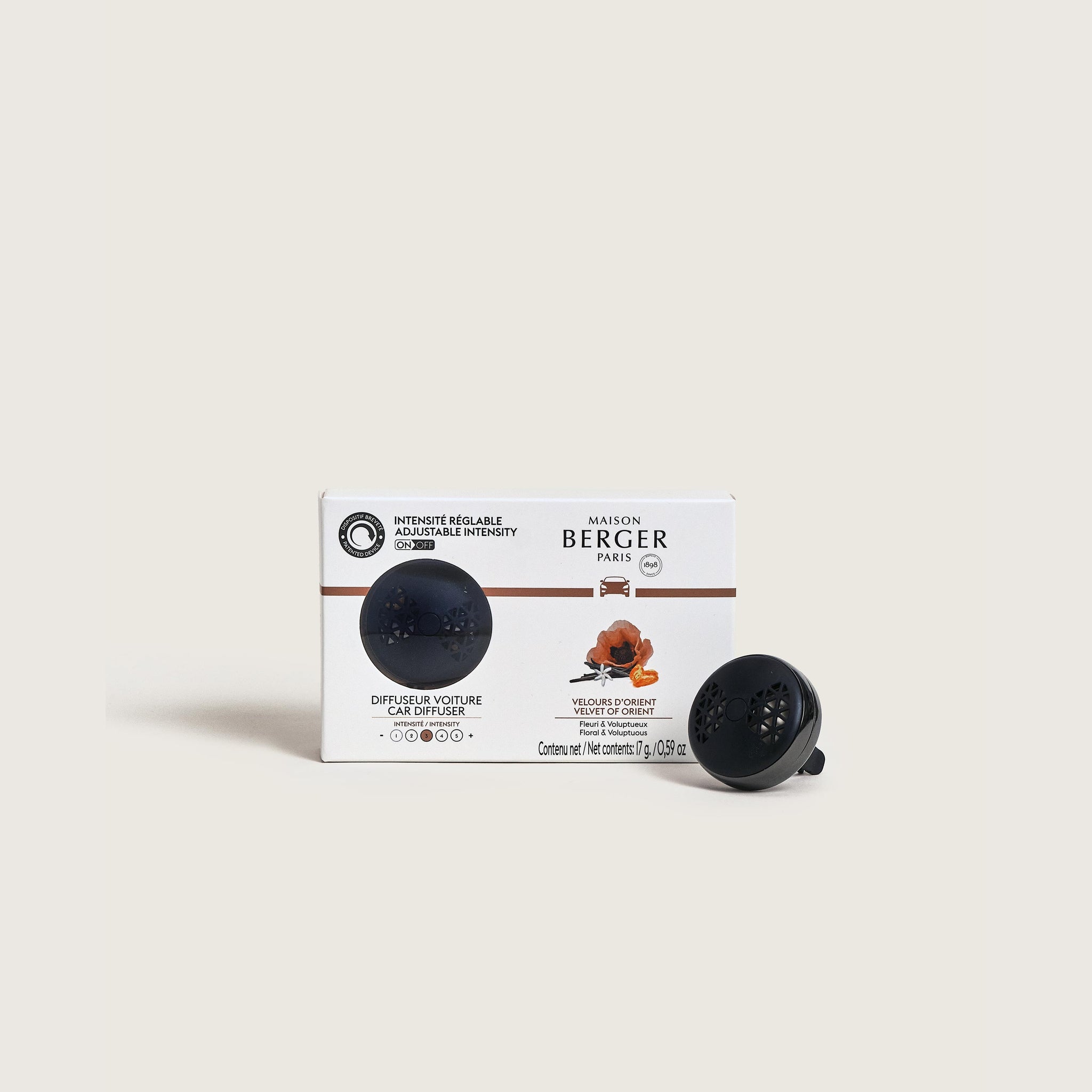 Maison Berger Smart Car Diffuser Kit with Velvet of Orient