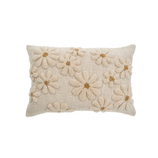 Tufted Daisy Pillow 16x24