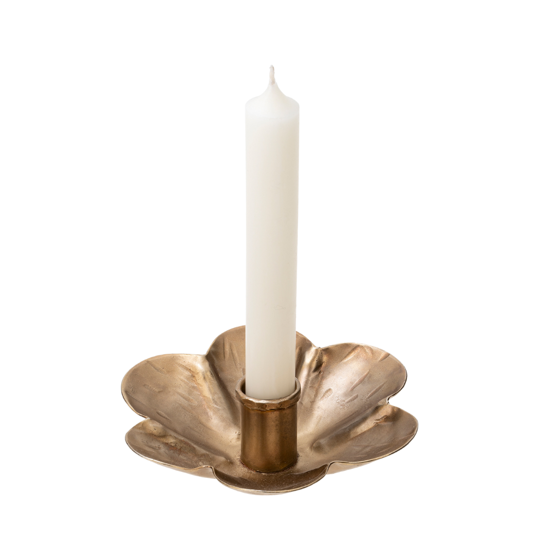 Forged Flower Candle Holder