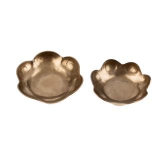 Forged Flower Catchalls Antique - Set of 2