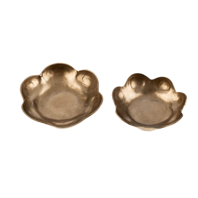 Forged Flower Catchalls Antique - Set of 2