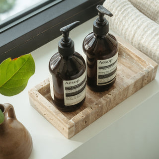 Travertine Rectangular Tray - Small