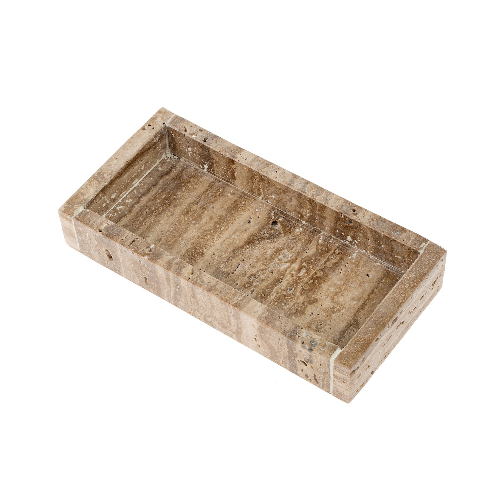 Travertine Rectangular Tray - Small