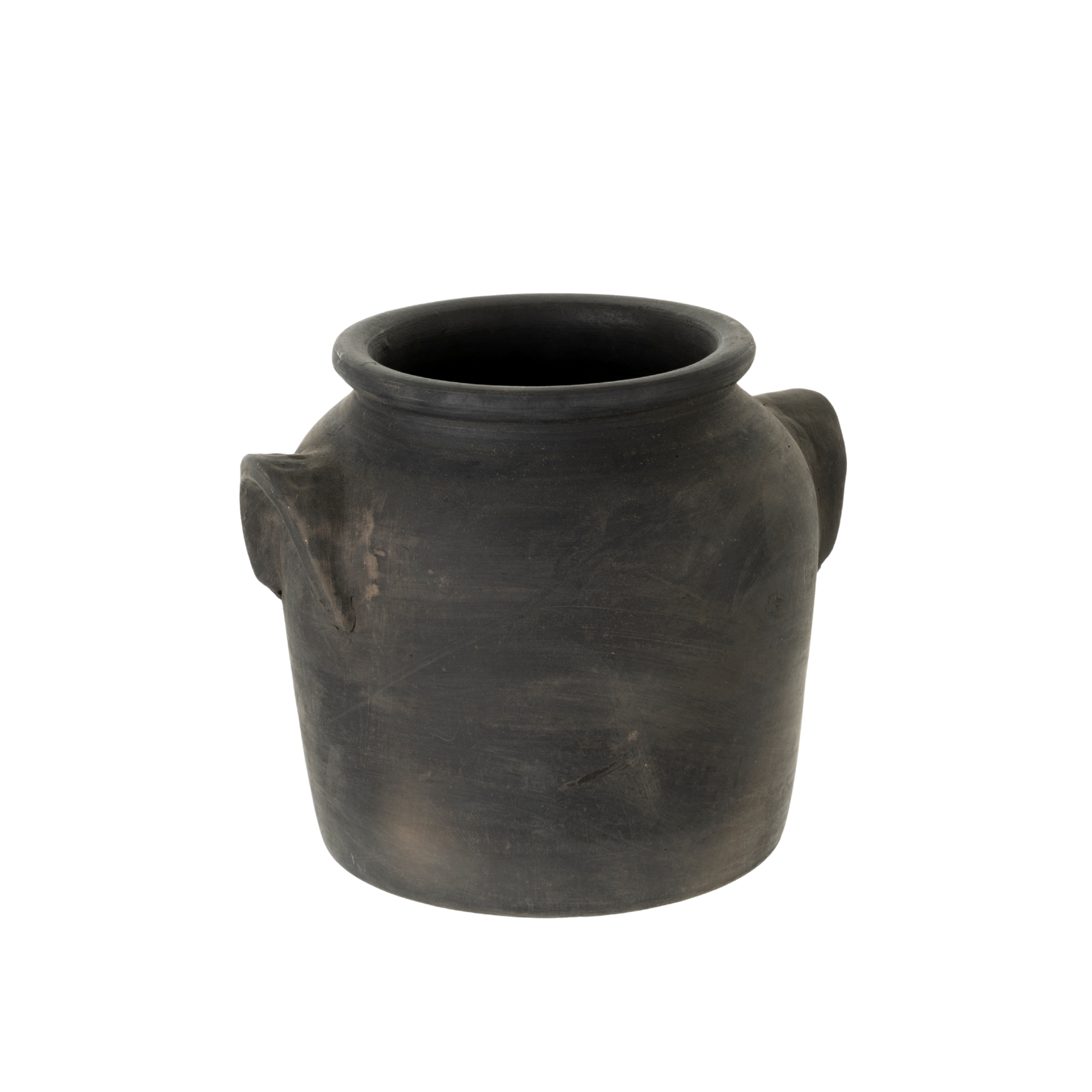 Milos Burnt Terracotta Urn - Large