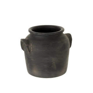 Milos Burnt Terracotta Urn - Large