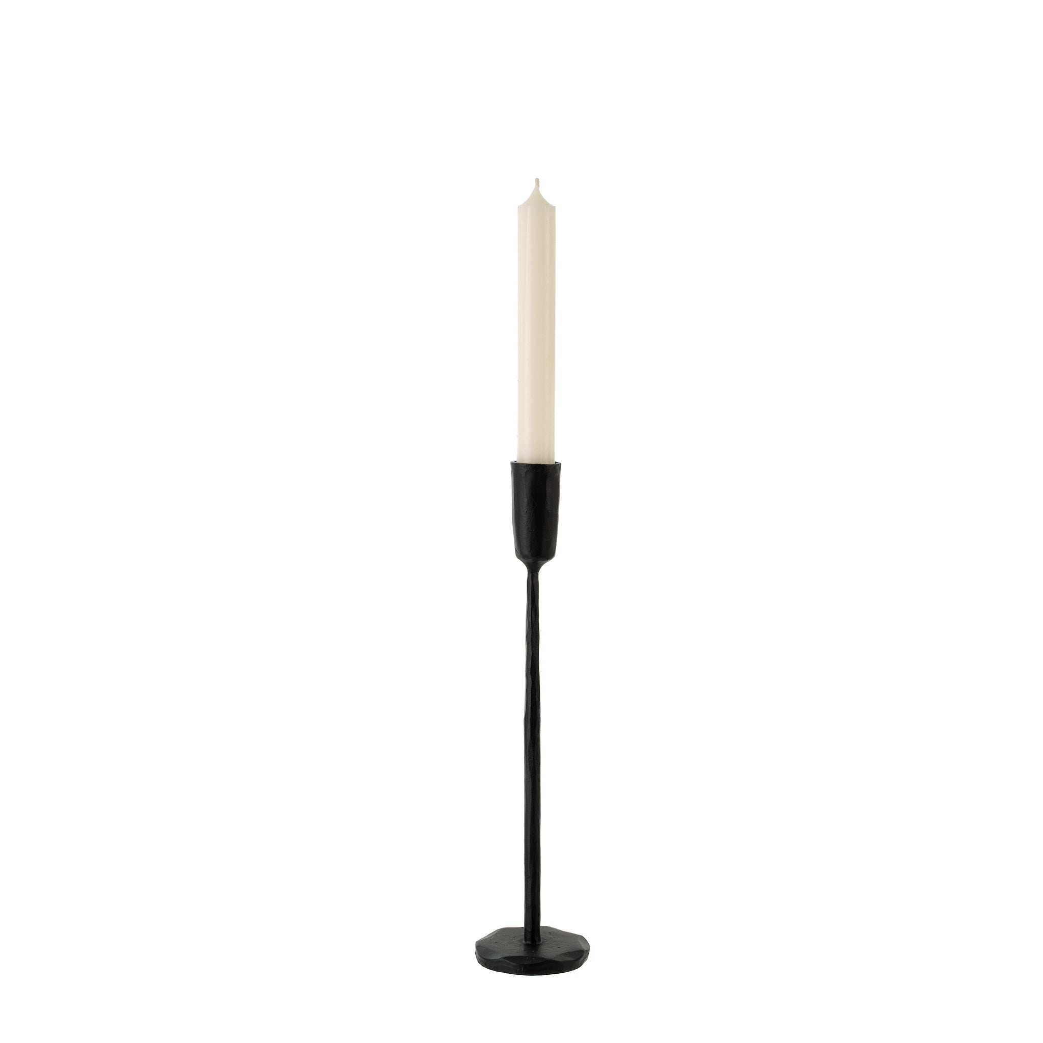 Luna Forged Candlestick Black - Medium