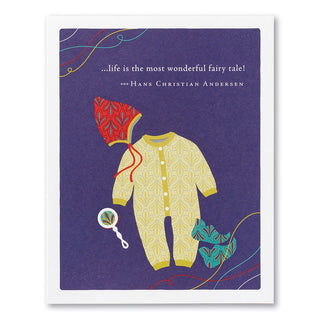 Compendium Life Is The Most Wonderful Fairy Tale Baby Card