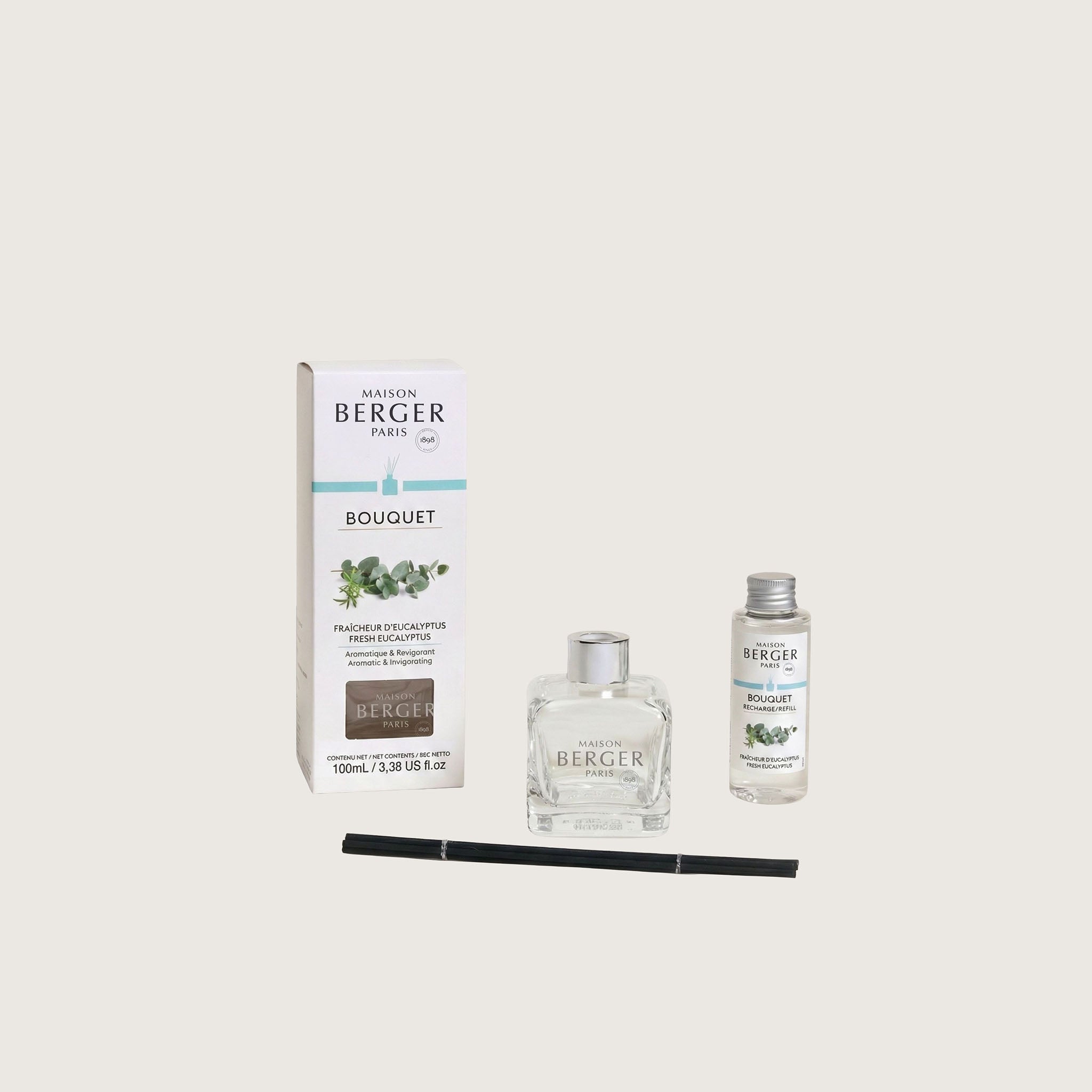 Maison Berger Fresh Eucalyptus Cube Reed Diffuser