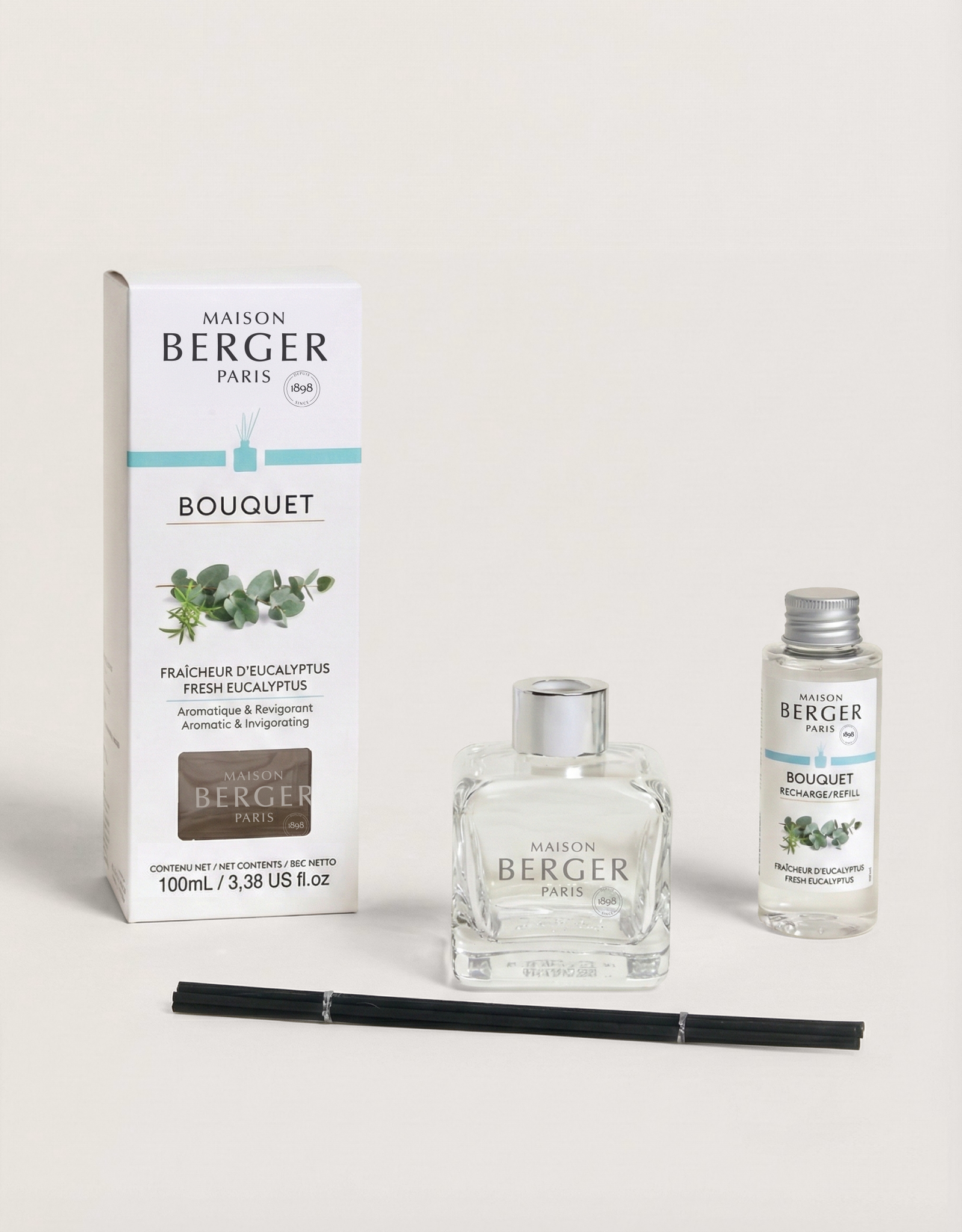 Maison Berger Fresh Eucalyptus Cube Reed Diffuser
