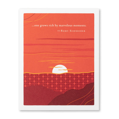 Compendium One Grows Rich By Marvelous Moments Birthday Card