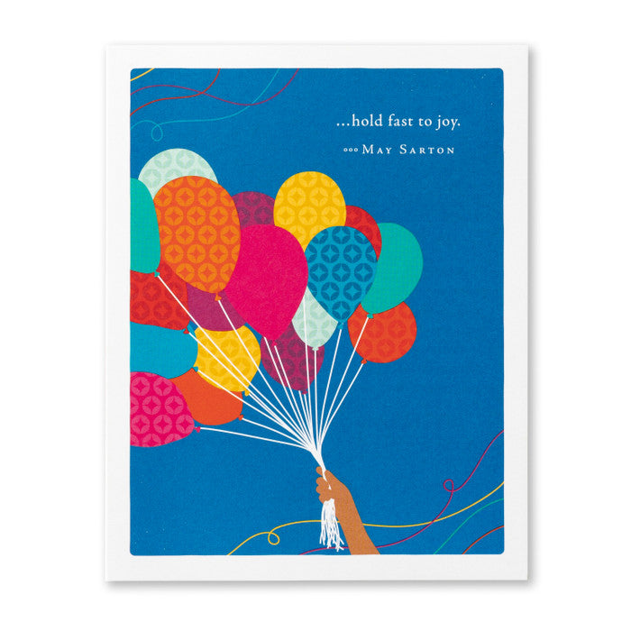 Compendium Hold Fast To Joy Birthday Card