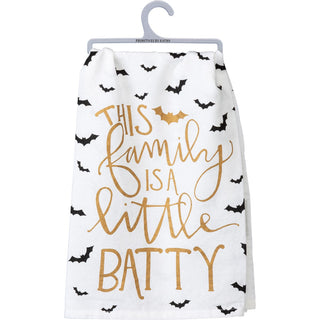 Primitives By Kathy This Family Is A Little Batty Kitchen Towel