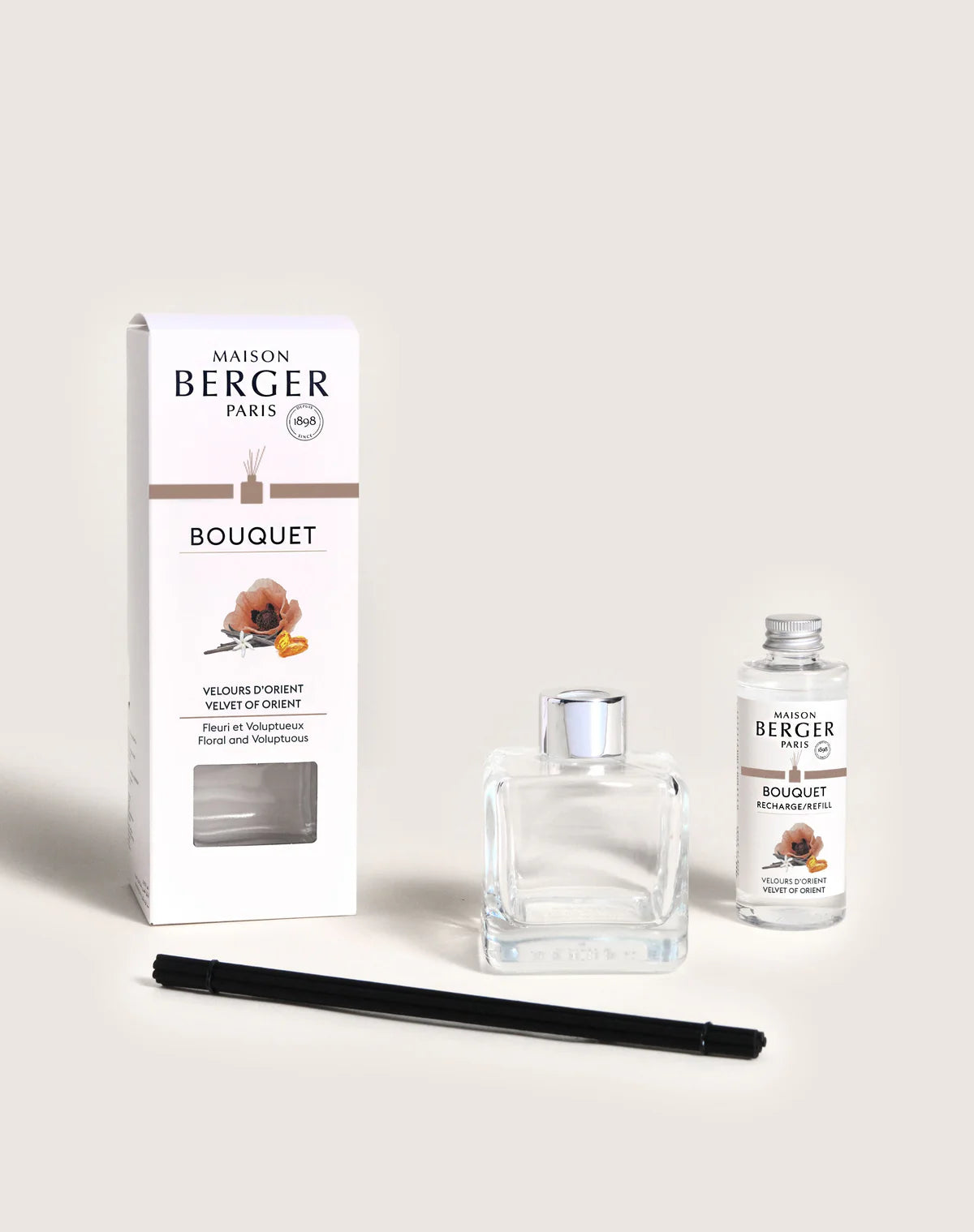 Cube Reed Diffuser 100 ml - Velvet Of Orient - Maison Berger