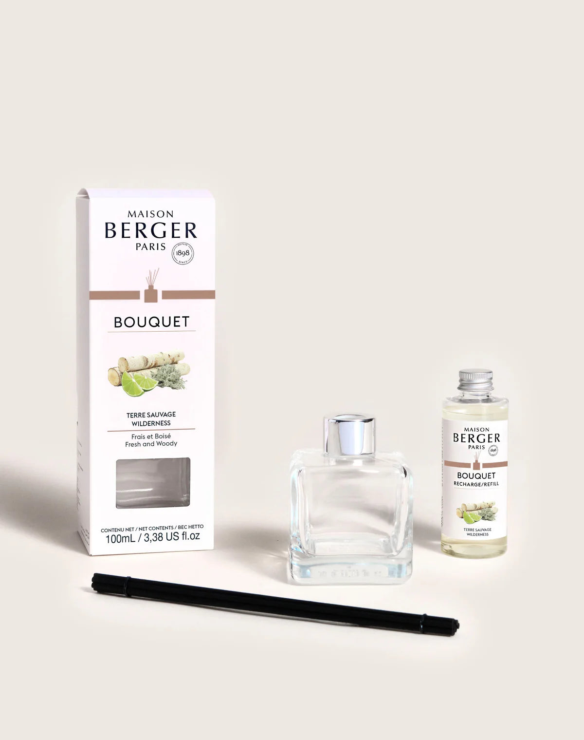 Cube Reed Diffuser 100 ml - Wilderness - Maison Berger