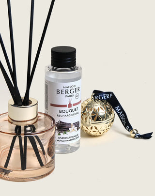 Maison Berger Pomelis Mini Reed Diffuser & Scented Ceramic Gift Set with Vanilla Magnificence